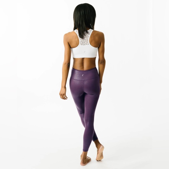 Zyia NWT Metallic Plus Light n Tight Hi-rise 7/8 24" Size 4 - Picture 2 of 9